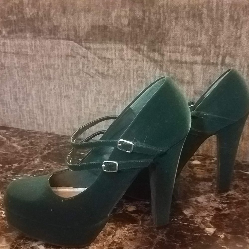 Dark Green Heels